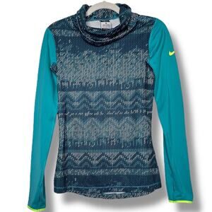 Nike Pro Dri-FIT Cowl Neck Long Sleeve Running Pullover Shirt Small
